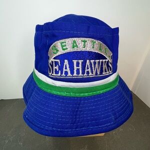 VINTAGE 80's Seattle Seahawks bucket hat NFL Size Large